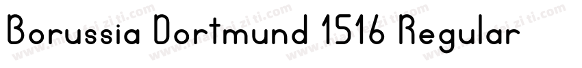 Borussia Dortmund 1516 Regular字体转换